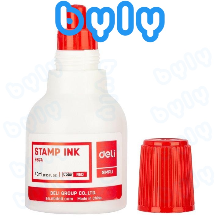 Mực con dấu 40ml deli 9874 - byly store ship hoả tốc