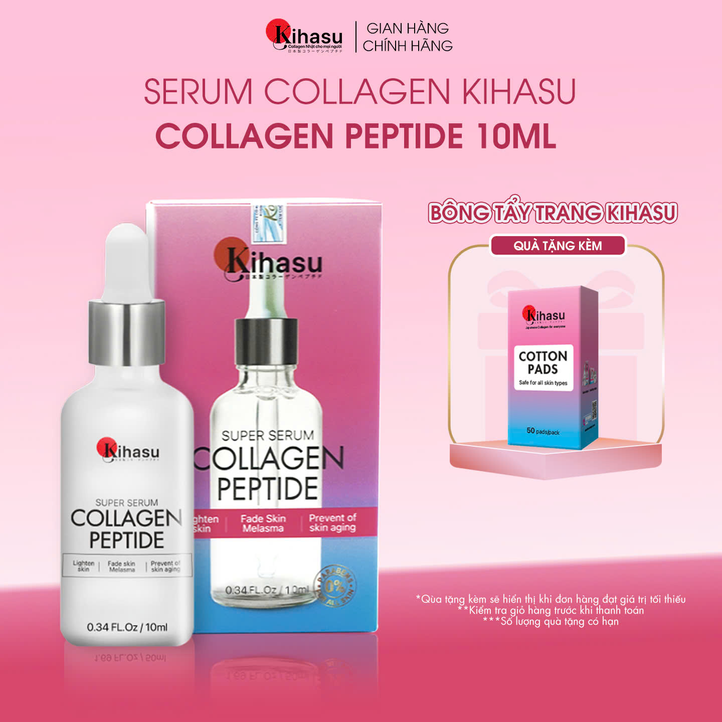 Serum Collagen Kihasu Công Thức Tối Ưu Với Vitamin C, Niacinamide Cấp Ẩm, Làm Đều Màu Da, Thu Nhỏ Lỗ Chân Lông