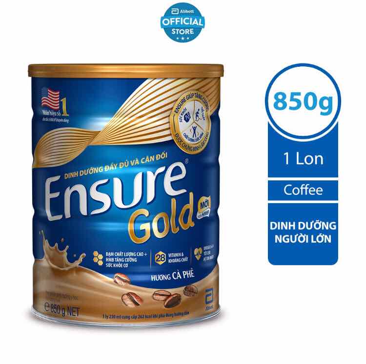Ensure gold hương cafe 850g - esmcfe