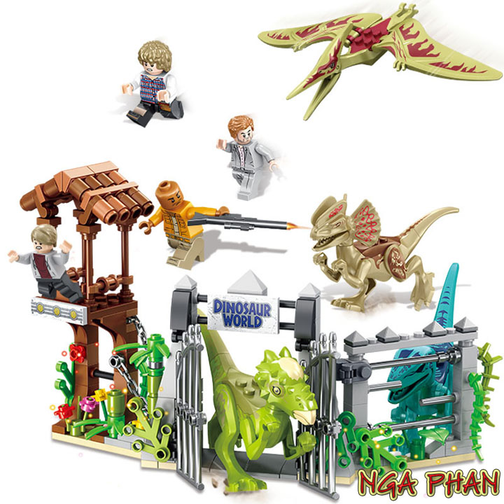 Bộ Khủng Long Nổi Giận Cực Đẹp Dinosaur Đồ Chơi Xếp Hình Lắp Ráp Lego MG