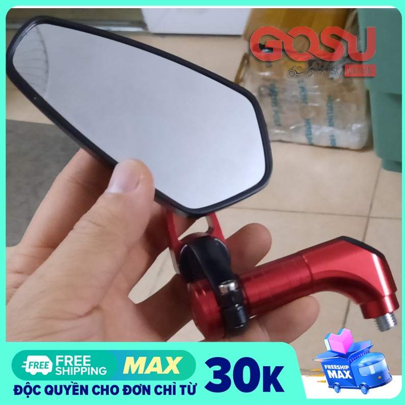 Gương xe máy- gù chân gương cao cấp mặt trắng, cho tất cả xe máy ( một cái)