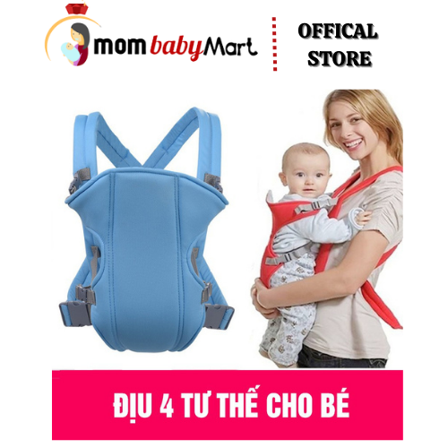Địu Em Bé 4 Tư Thế, Địu Bé Đi Xe Máy An Toàn, Êm Ái Thoáng Khí Đệm Vai Trợ Lực An Toàn Chắc Chắn Bền Đẹp
