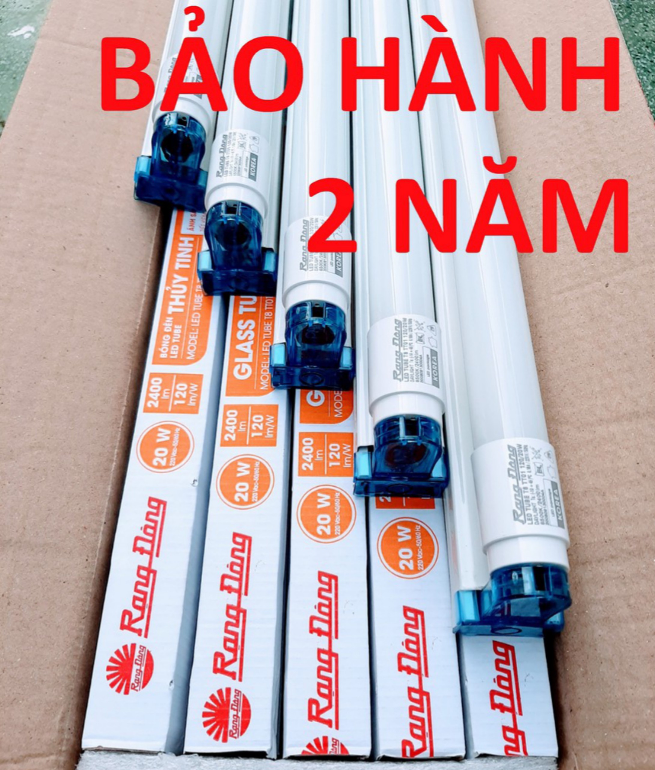 Bộ Đèn Led Tuýp 1m2 Rạng Đông 20W Ánh Sáng Trắng (Đặt mua từ 3 sản phẩm)