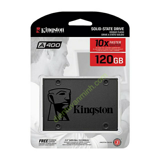 Ổ đĩa cứng ssd 120g -kingston-bh 36 tháng