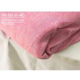1 mét vải bố linen màu hồng
