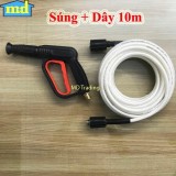 10m dây rửa xe và súng xịt rửa áp lực cao