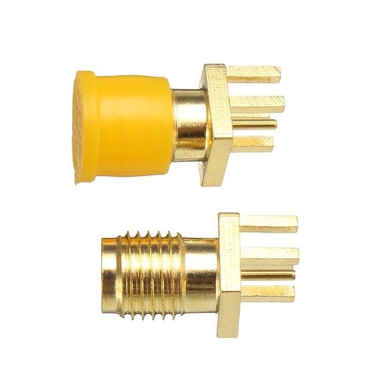 Bảng giá Mua 10pcs RP-SMA Female Plug Bulkhead Solder Edge PCB Clip Mount RF Connector - intl