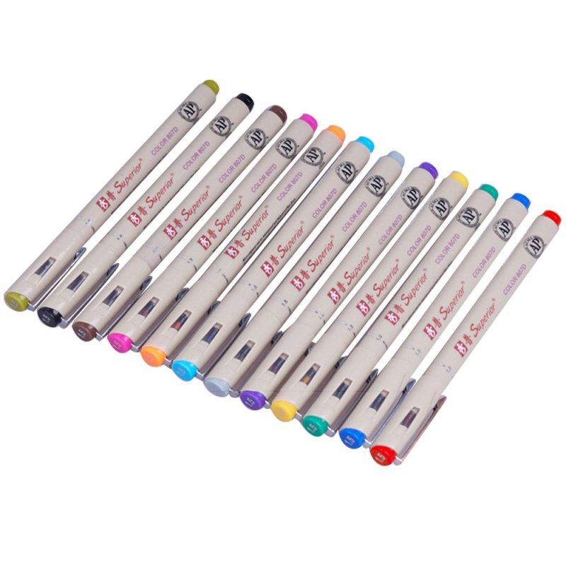 Mua 12 Color Water Based Ink Paint Soft Brush Pen Marker Sign Drawing Sketch Brush Pen - intl