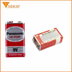 2 vỉ pin panasonic 9v cacbon, pin vuông 6f22dt/1s