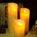 3 cây Nến điện tử hiệu ứng bập bùng như thật-7.5x10- 7.5x12.5- 7.5x15
