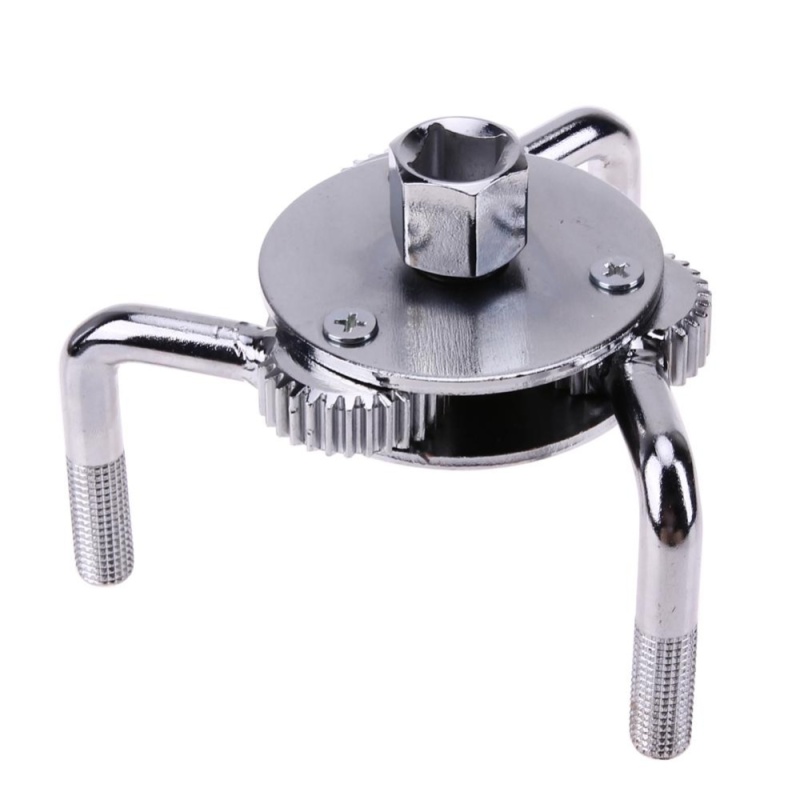 3 Jaw Adjustable Two Way Oil Filter Wrench Tool for Cars Trucks 69-130mm (Silver) - intl