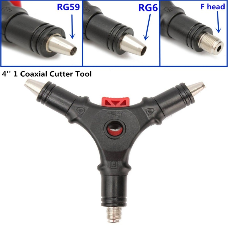 Bảng giá 4 Coaxial Compression F RG59 RG6 Connector Coax Cable Stripper
Crimper Cutter - intl
