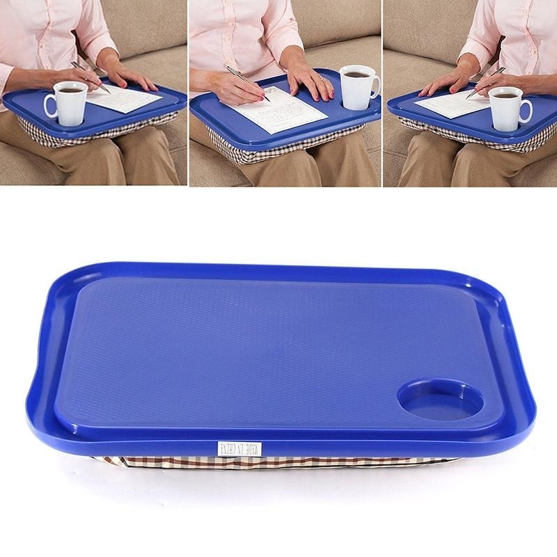 42cm x 32cm Handy Laptop Lap Desk Laptop Computer Table Bed Tray Notebook Pad Portable Home Living - intl