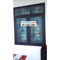 5m Decal dán kính/kiếng họa tiết khinh khí cầu
