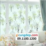 5m Decal dán kính/kiếng họa tiết rừng thông