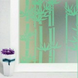 5m Decal dán kính/kiếng họa tiết trúc xanh