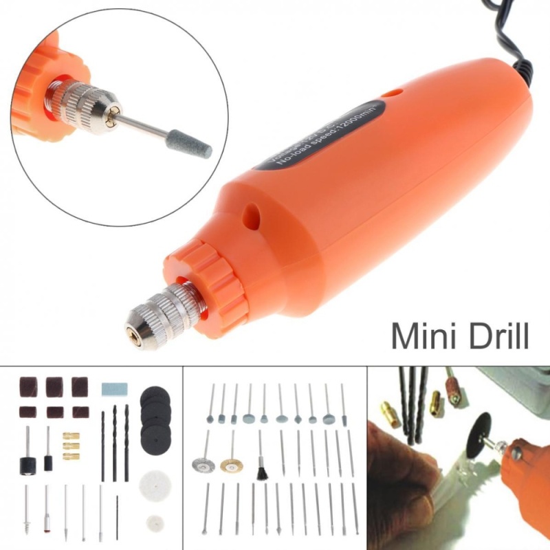 60 in1 12V 12000RPM Cordless Mini Drill EU Adapter Electric Grinder Rotary Tool Kit for Grinding / Polishing / Engraving - intl