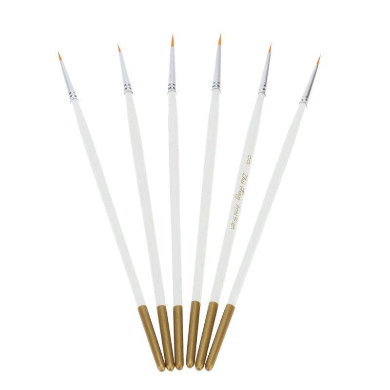 Mua 6pcs Nylon Hair Detail Round Paint Brush Set Wooden Handle Gouache
Watercolor Painting Acrylics Art Supplies - Intl