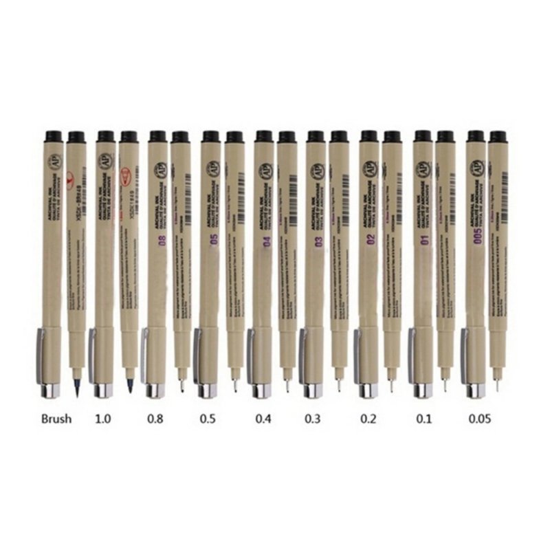 Mua 7x Sakura Pigma Micron Fine Line Pen Supplies 005 01 02 03 04 05 08
BRUSH Beige - intl