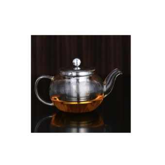 ấm pha trà thủy tinh chịu nhiệt lõi lọc inox (500ml)  
