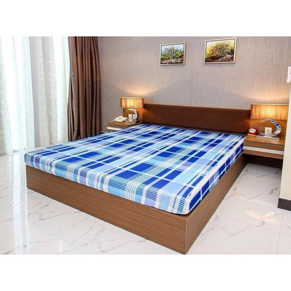 Áo Bọc Nệm 2 Mặt 1m6x2mx10cm Thun Lạnh Cao Cấp ( Dày 1 Tấc)( Giao Màu Ngẫu Nhiên )