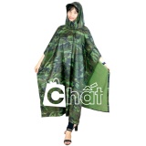 Áo Mưa Cánh Dơi Vải Dù Hoạ Tiết Lính Nữ