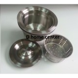 Bầu xi phông chậu rửa bát inox 304 siêu bền kích  thước 14