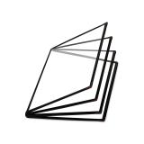 Bìa menu 8 Trang (4 tờ) - Kích thước A4 - Đen