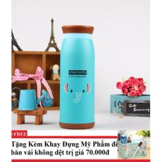 Bình giữ nhiệt hàn quốc cao cấp dung tích 500ml elephants chodeal24h + tặng kèm khay đựng mỹ phẩm để bàn