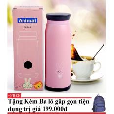 Bình giữ nhiệt hàn quốc cao cấp dung tích 500ml rabbite chodeal24h + tặng kèm balo du lịch gấp gọn