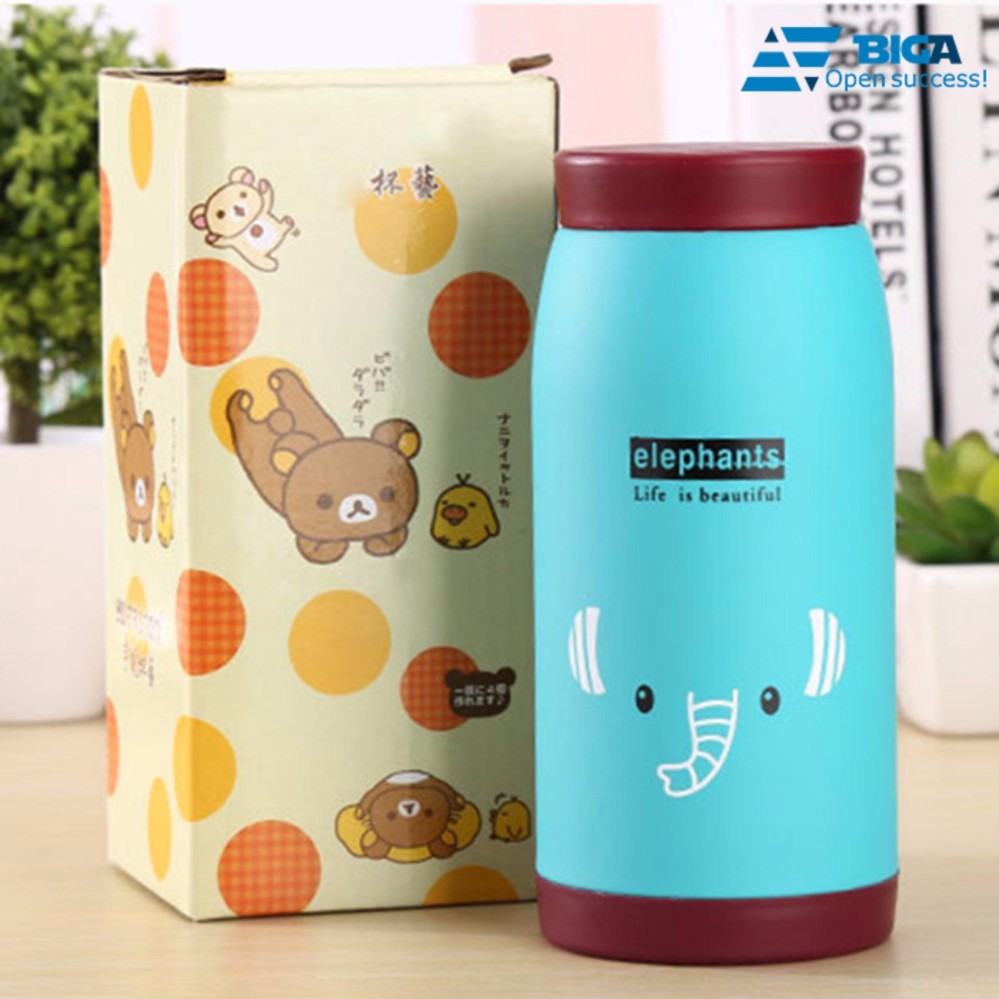 Bình nước giữ nhiệt yl43 cá tính voi/gấu/thỏ us05251