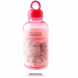Bình nước lock&lock bisfree in tranh con voi 530ml - màu hồng - abf624gne