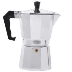 Bình pha cà phê trực tiếp bằng bếp ga moka express cappuccino Aluminum Nhôm cao cấp