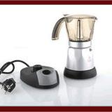 Bình pha cafe Moka espress bằng điện 6 cup - Chất liệu: Thép chống rỉ, inox, nhựa cách điện, sơn tĩnh điện - Xuất xứ: Đài Loan - Trung Quốc