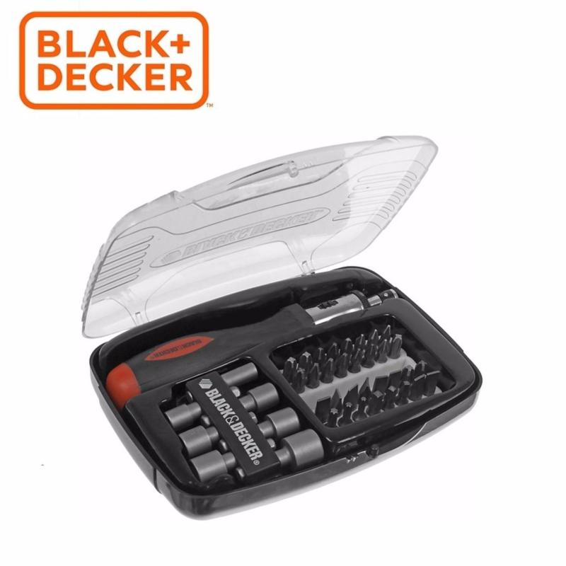 BLACK+DECKER - A7062-XJ Bộ tay vặn tự động, đầu tuýp, đầu vặn vít 40 chi tiết
