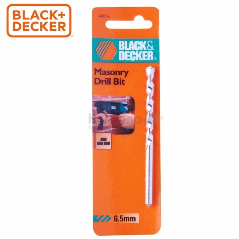 BLACK+DECKER - A8676 Mũi khoan gạch, bê tông 6.5mm