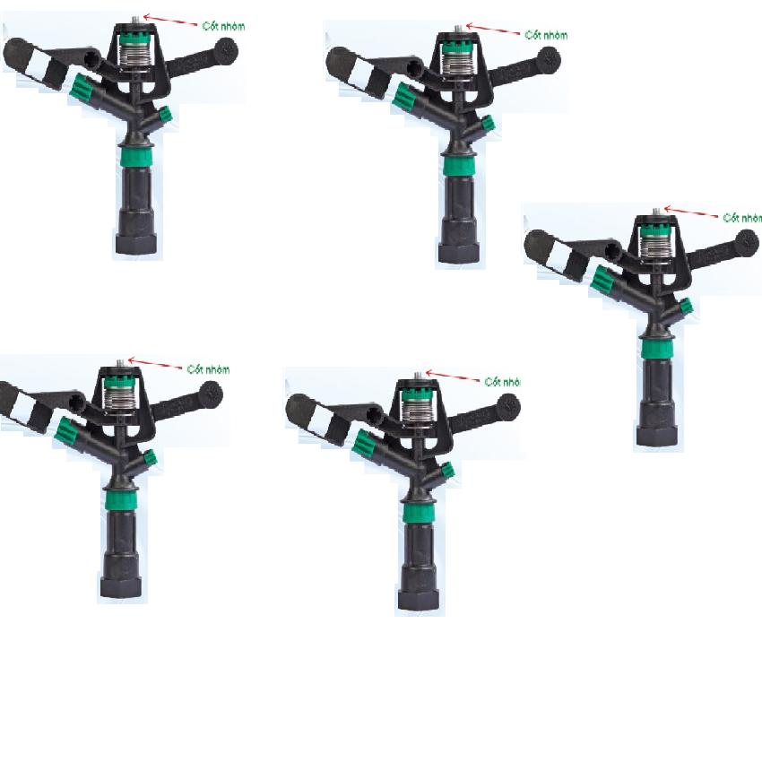 [HCM]Bộ 05 Béc phun cánh đập trung răng trong dùng cho cây công nghiệp cây ăn quả