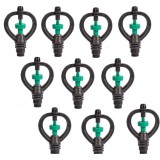 Bộ 10 béc tưới thân xoay 2 tia ngoài trong 17 - 21mm.