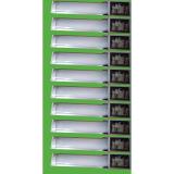 Bộ 10 đèn led Tuýp bán nguyệt 45w -1.2 mét chất liệu nhôm - mica đục