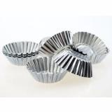 Bộ 10 khuôn nhôm bánh tart viền hoa