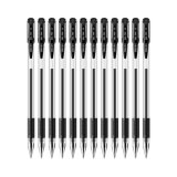Bộ 12 bút gel deli nét 0.5mm mực mầu xanh