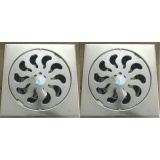 Bộ 2 chiếc ga thoát sàn Vinahasa rộng 90mm, chất liệu inox