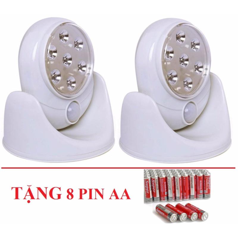 Bảng giá Mua Bộ 2 đèn chiếu sáng cảm ứng hồng ngoại Light Angel (White) + Tặng 8 viên pin AA