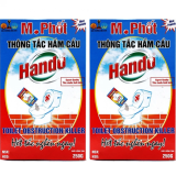 Bộ 2 Hộp bột thông tắc hầm cầu bể phốt 250g (Đỏ) HH392