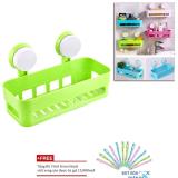 Bộ 2 kệ phòng tắm giá rẻ/kệ nhà tắm hút chân không (Màu ngẫu nhiên) + Tặng bộ 3 bút bi xanh cao cấp