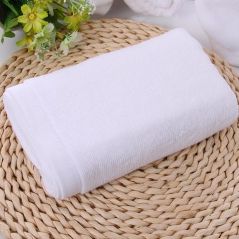 Bộ 2 Khăn tắm cotton cao cấp - nhập khẩu Nhật Bản, tiêu chuẩn 5 * - 700gr (70x140cm, Trắng)...
