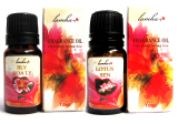 Bộ 2 lọ tinh dầu ngâm tắm mịn da hương sen và hoa ly lamha 10ml x 2