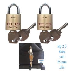 Bộ 2 ổ khóa vali, túi xách 25 mm Elis