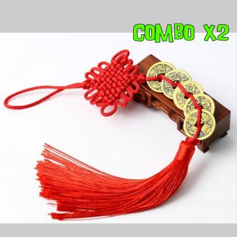 Bộ 2 xâu Tiền xu ngũ đế phong thuỷ gọi tái lộc  