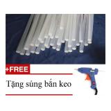 Bộ 20 Keo nến Silicon (Trong) + Tặng Súng bắn keo silicon